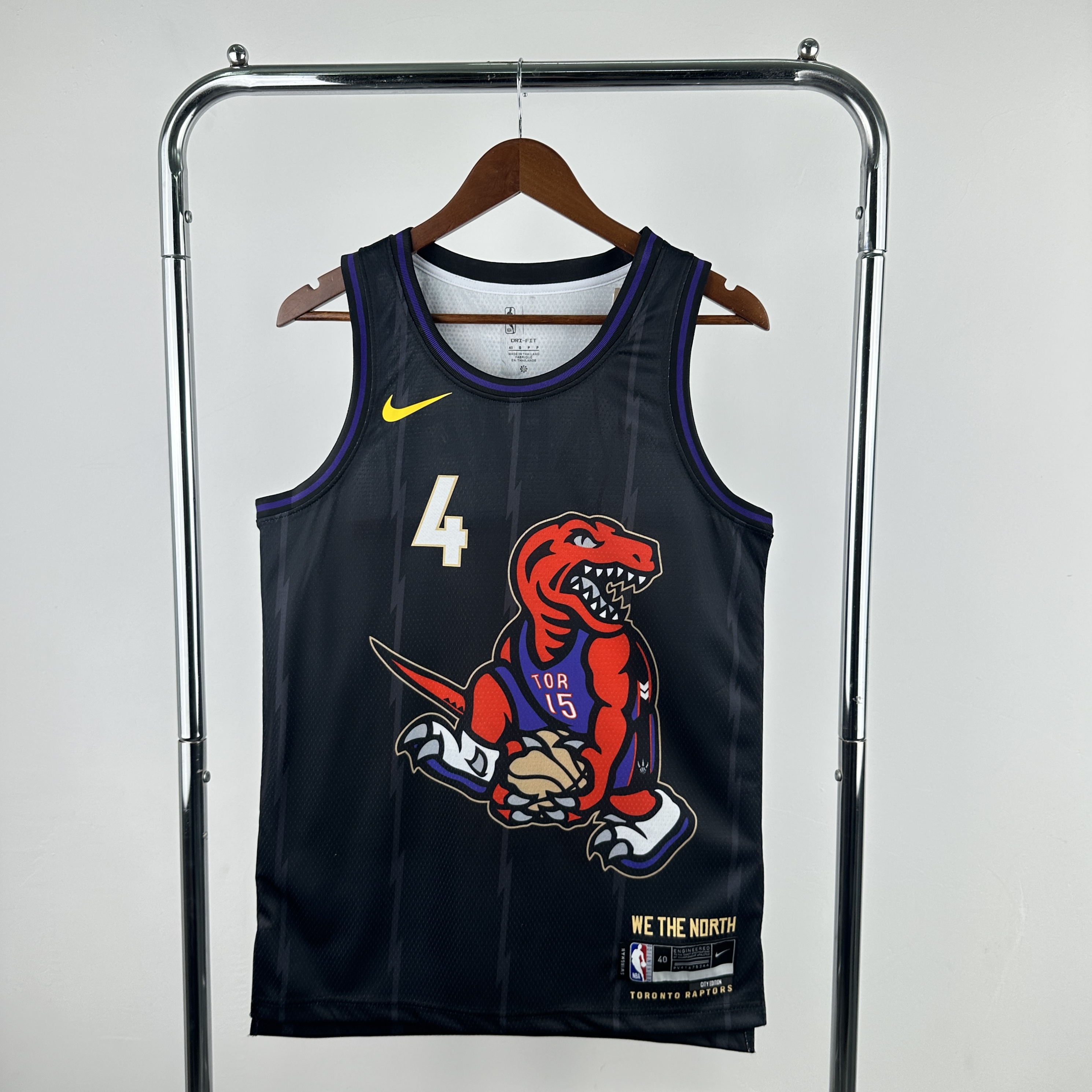 Men Toronto Raptors #4 Barnes black NBA Nike 2024-25 Season Jerseys->toronto raptors->NBA Jersey